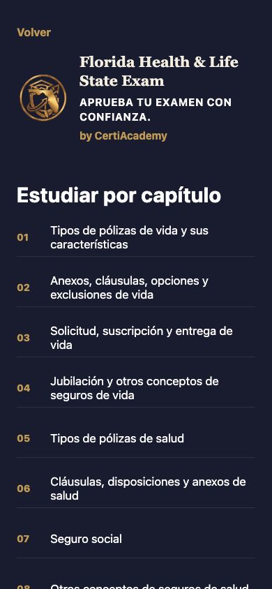 Aprender por capítulo — Florida