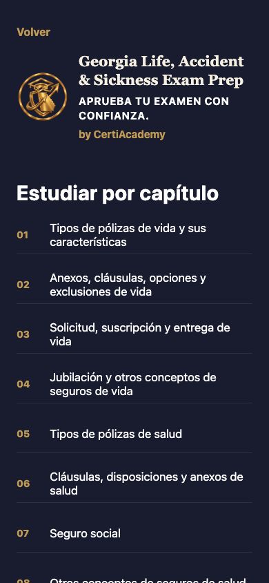 Aprender por capítulo — Georgia