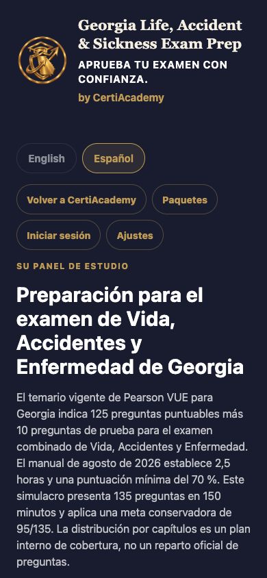Su panel de estudio — Georgia