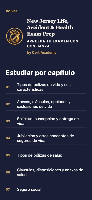 Aprender por capítulo — Nueva Jersey