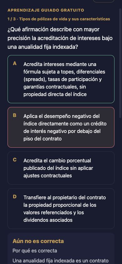 Comprender cada respuesta — Texas
